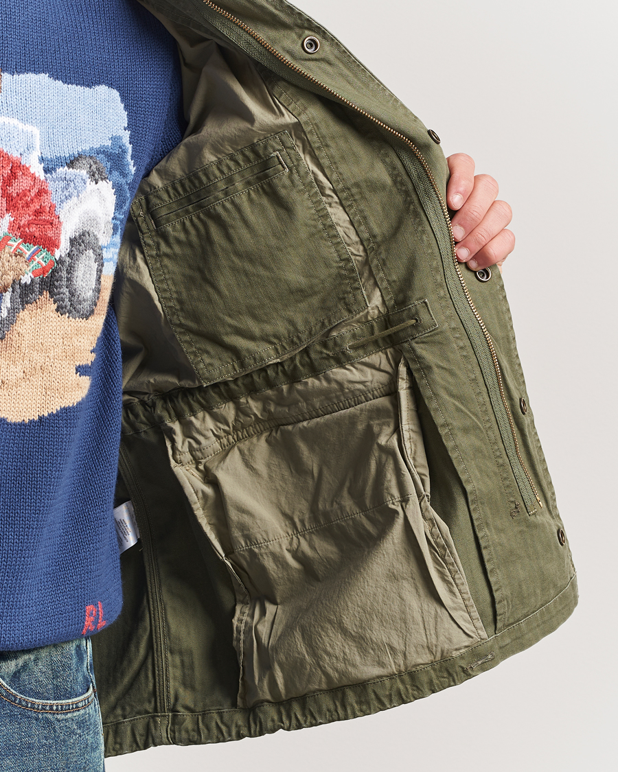 Hombres | Abrigos y chaquetas | Polo Ralph Lauren | Herringbone Field Jacket Olive Mountain