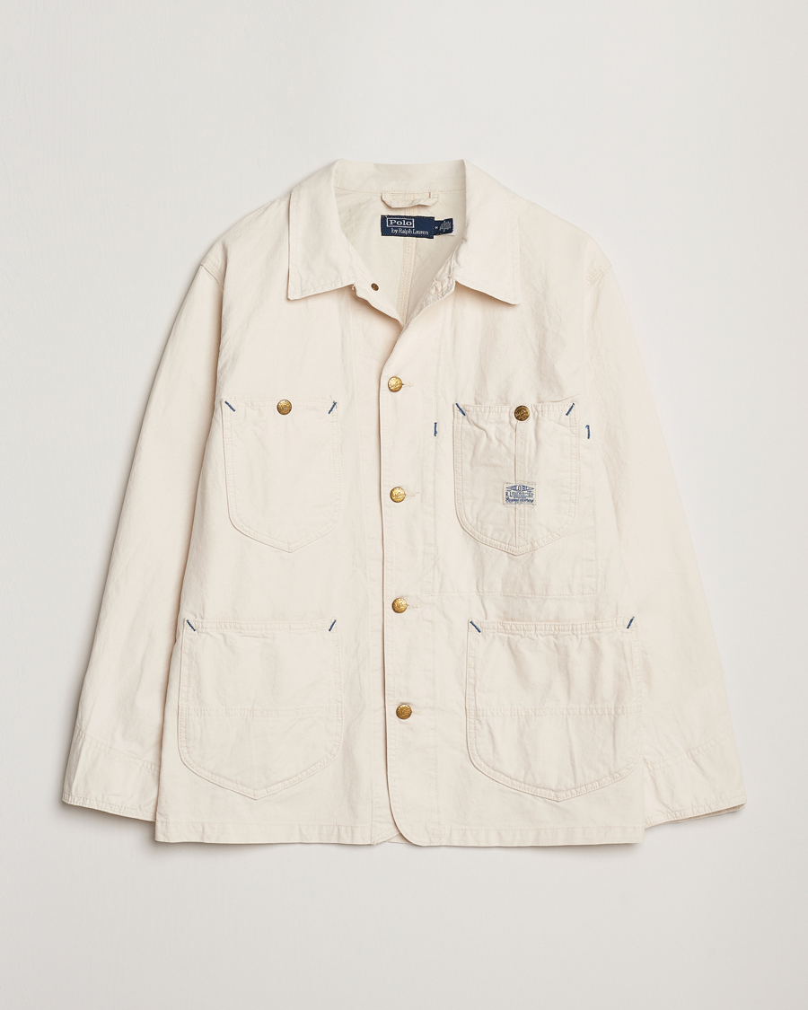 Hombres | Abrigos y chaquetas | Polo Ralph Lauren | Unlined Drill Twill Shirt Jacket Barlows White