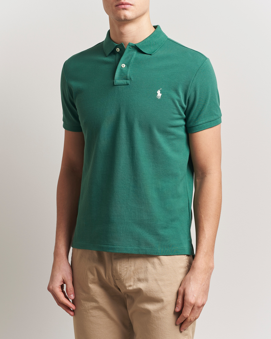 Hombres | Polos | Polo Ralph Lauren | Custom Slim Fit Polo Antique Green