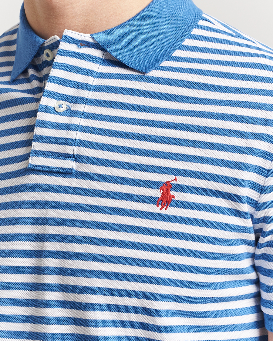 Hombres | Polos | Polo Ralph Lauren | Custom Slim Fit Striped Polo Embayment Blue/White