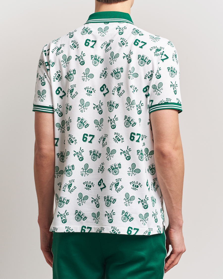 Hombres | Polos | Polo Ralph Lauren | Printed Mesh Polo Toss White