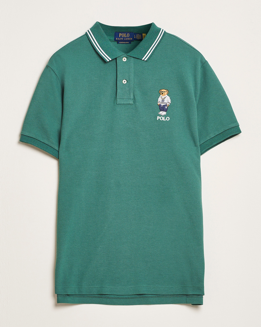 Hombres | Polos | Polo Ralph Lauren | Custom Slim Fit Bear Polo Antique Green