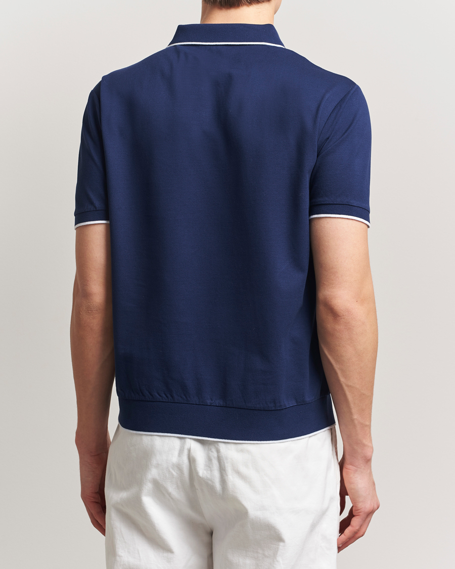 Hombres | Polos | Polo Ralph Lauren | Johnny Jaquard Knitted Polo Newport Navy