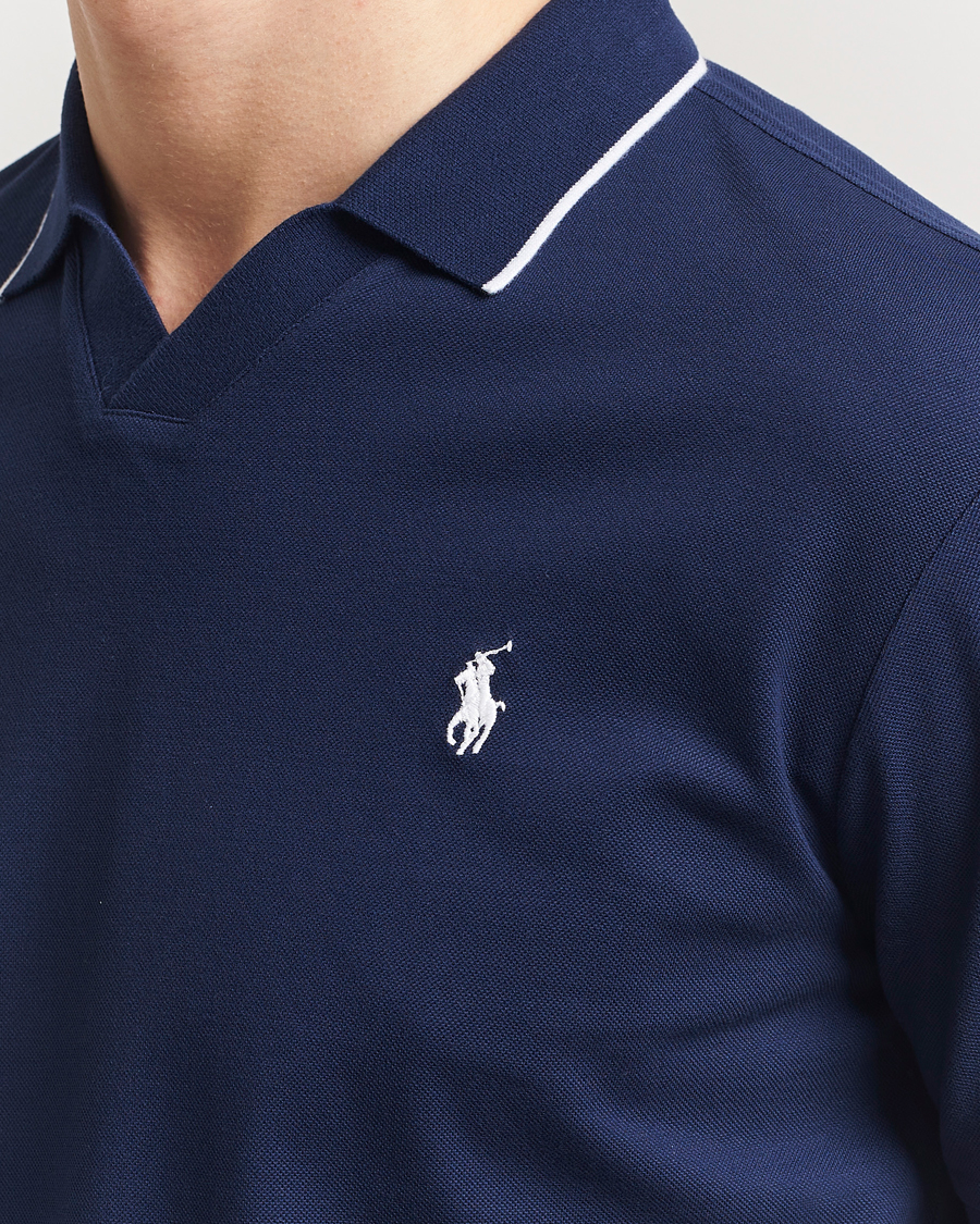 Hombres | Polos | Polo Ralph Lauren | Johnny Jaquard Knitted Polo Newport Navy