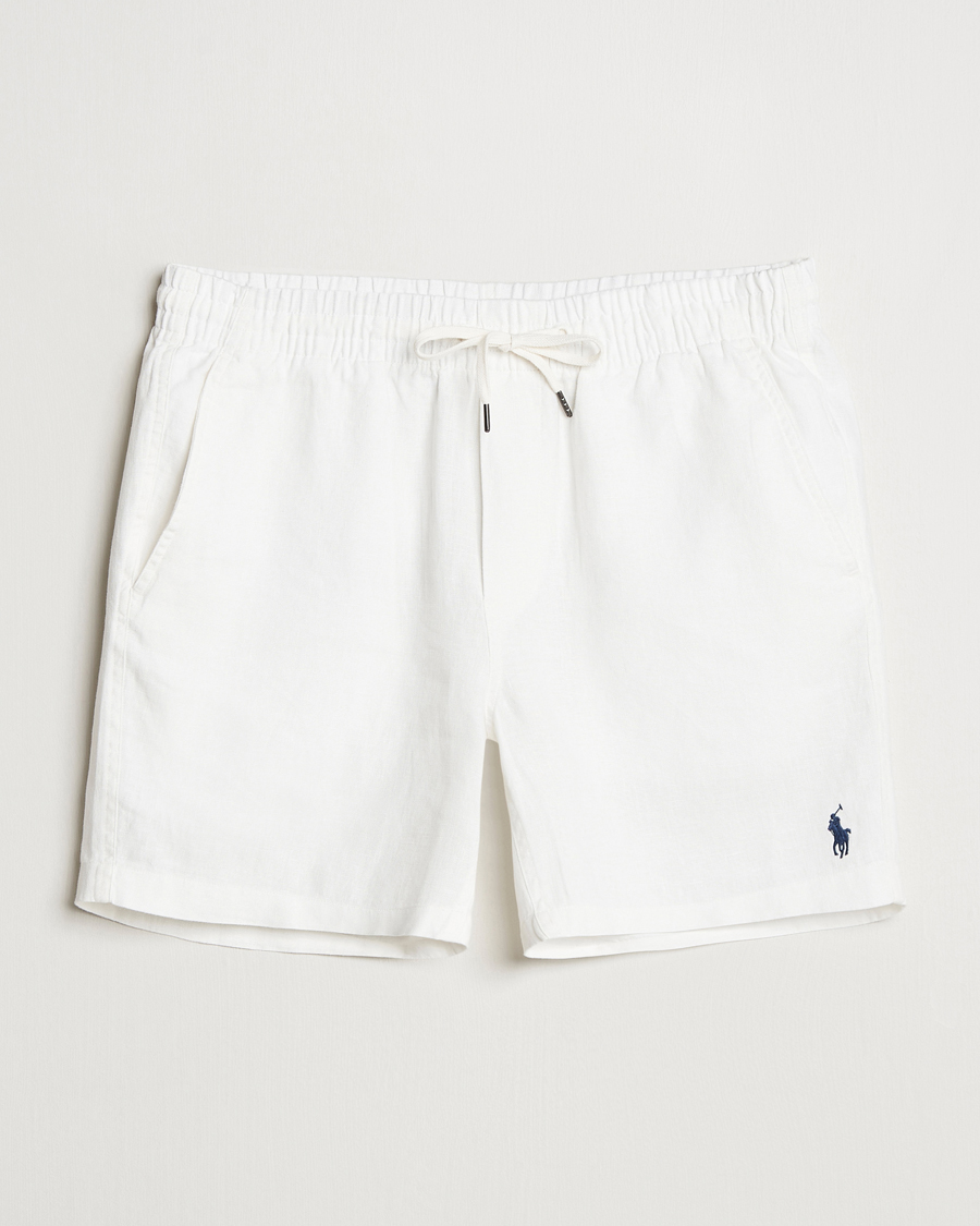 Hombres | Pantalones cortos | Polo Ralph Lauren | Prepster Drawstring Linen Shorts Deckwash White