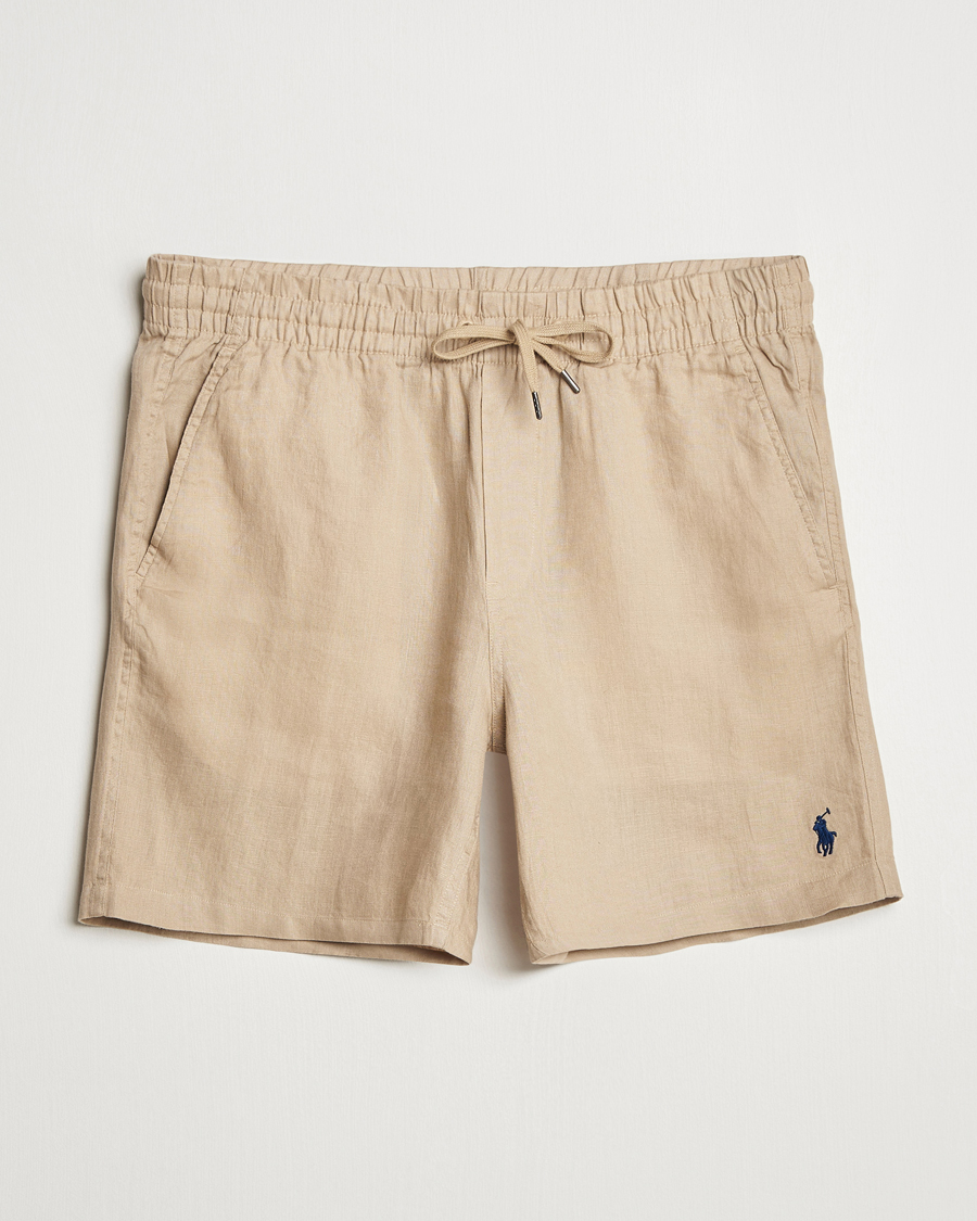 Hombres | Pantalones cortos | Polo Ralph Lauren | Prepster Drawstring Linen Shorts Coastal Beige
