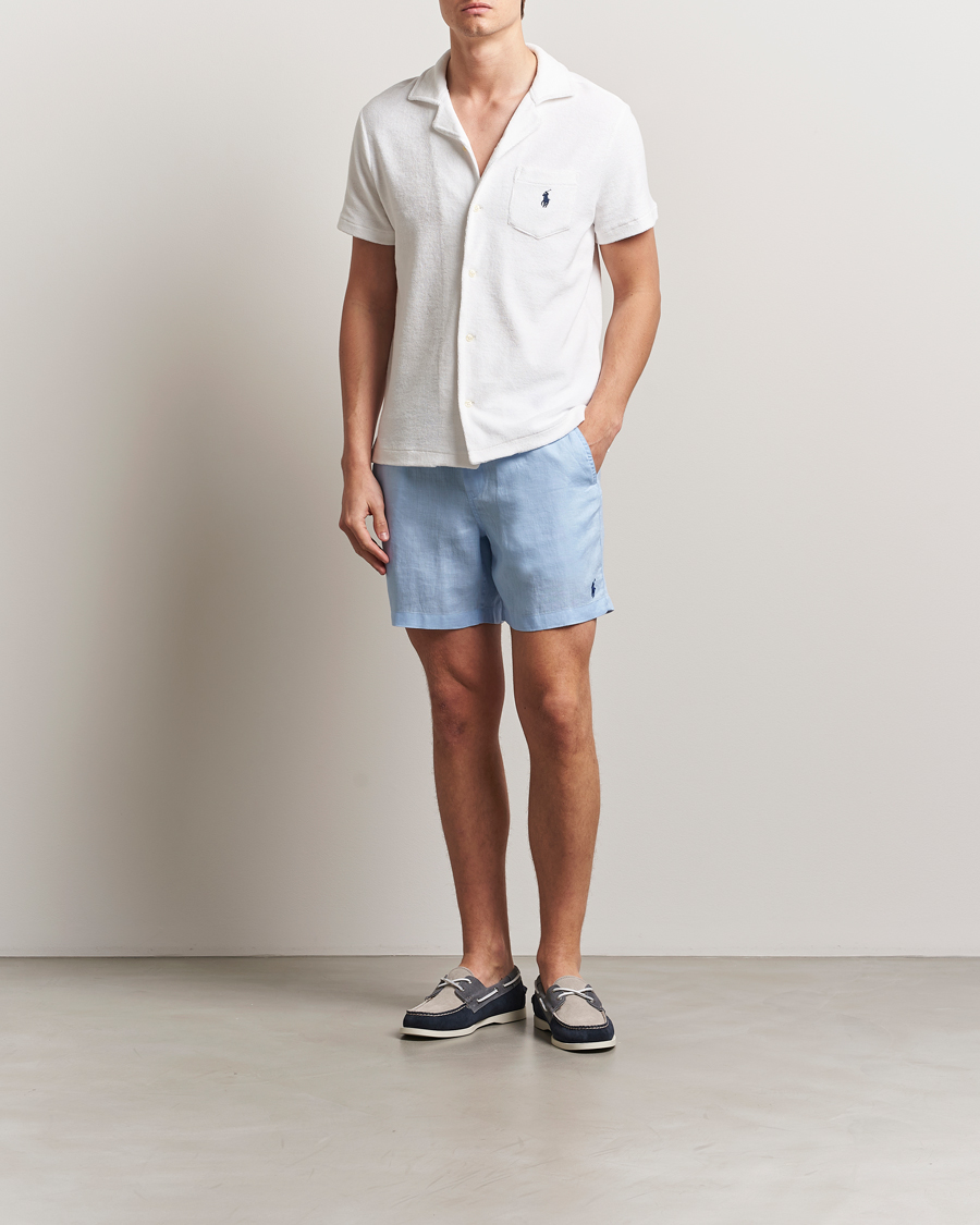Hombres | Pantalones cortos | Polo Ralph Lauren | Prepster Drawstring Linen Shorts Office Blue
