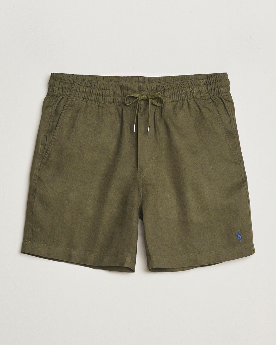 Hombres | Pantalones cortos | Polo Ralph Lauren | Prepster Drawstring Linen Shorts New Olive