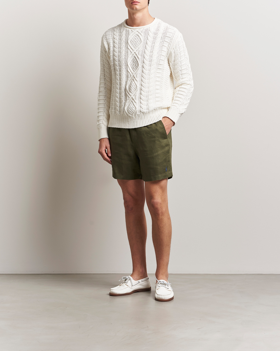 Hombres | Pantalones cortos | Polo Ralph Lauren | Prepster Drawstring Linen Shorts New Olive