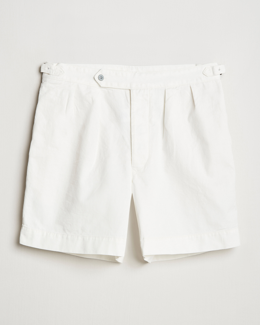 Hombres | Pantalones cortos | Polo Ralph Lauren | Rustic Twill Pleated Shorts Deckwash White