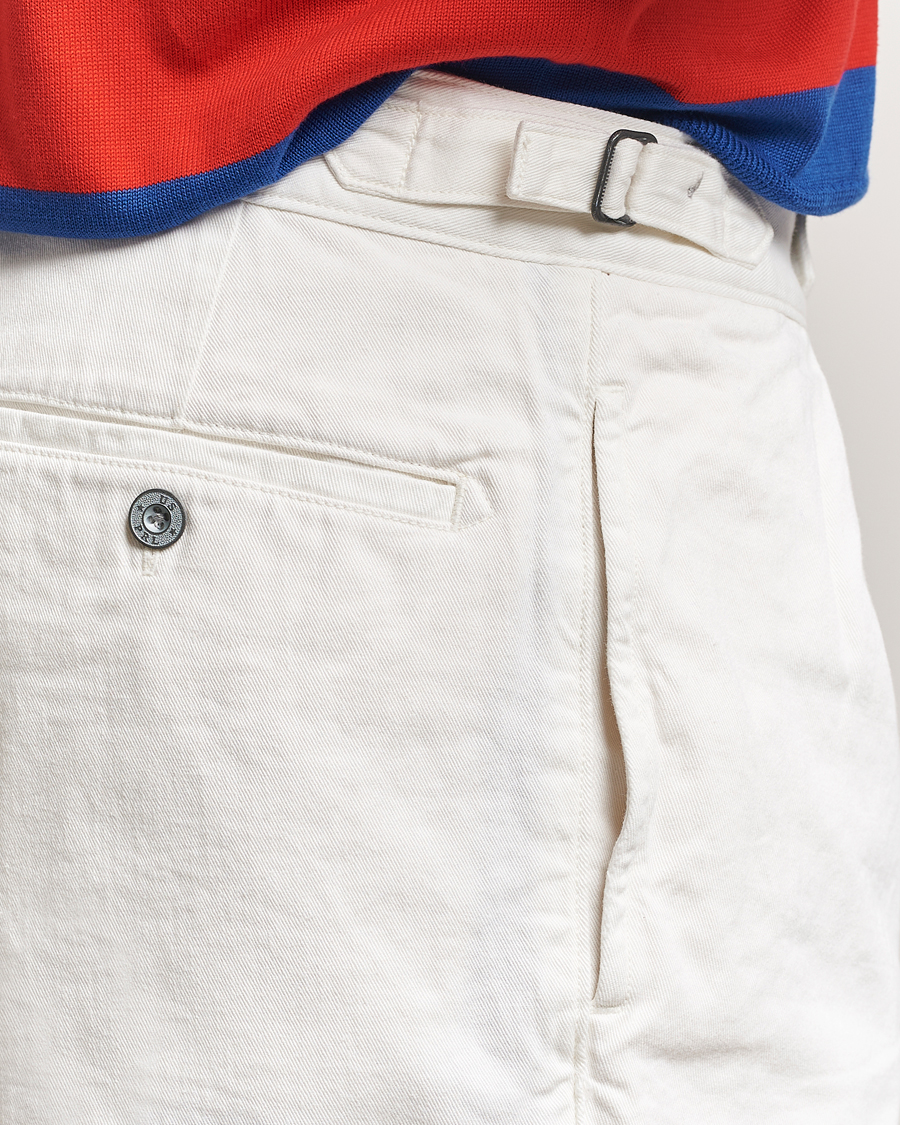 Hombres | Pantalones cortos | Polo Ralph Lauren | Rustic Twill Pleated Shorts Deckwash White