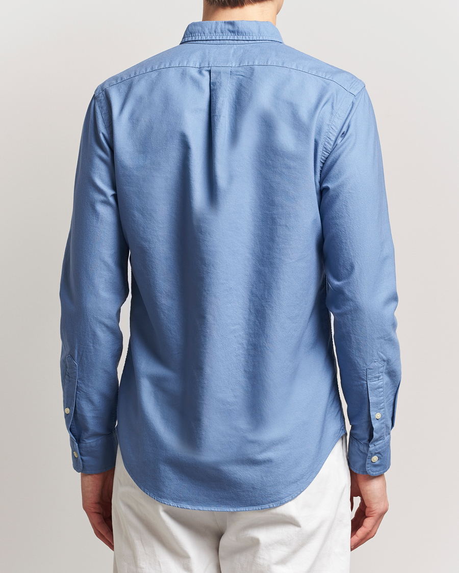 Hombres | Camisas | Polo Ralph Lauren | Slim Fit Garment Dyed Oxford Shirt Bastille Blue