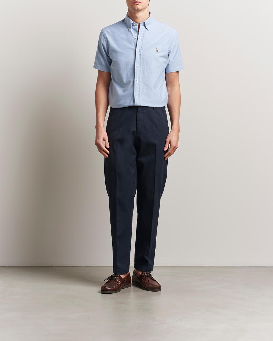 Hombres | Camisas | Polo Ralph Lauren | Short Sleeve Oxford Shirt Blue