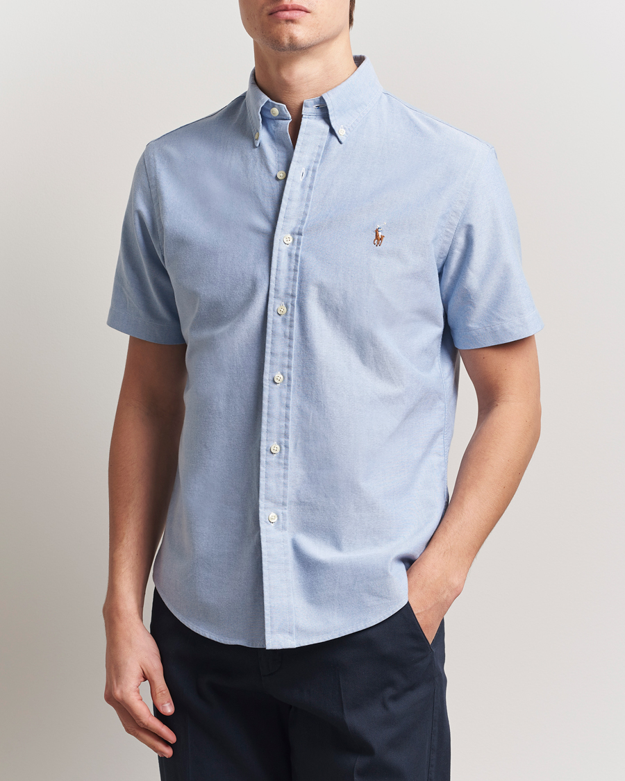 Hombres | Camisas | Polo Ralph Lauren | Short Sleeve Oxford Shirt Blue