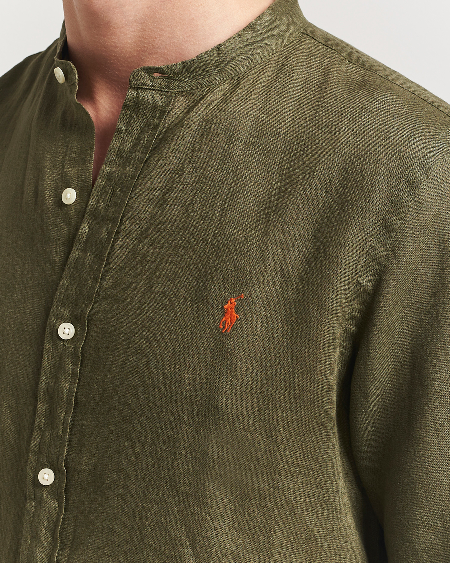 Hombres | Camisas | Polo Ralph Lauren | Slim Fit Linen Shirt New Olive