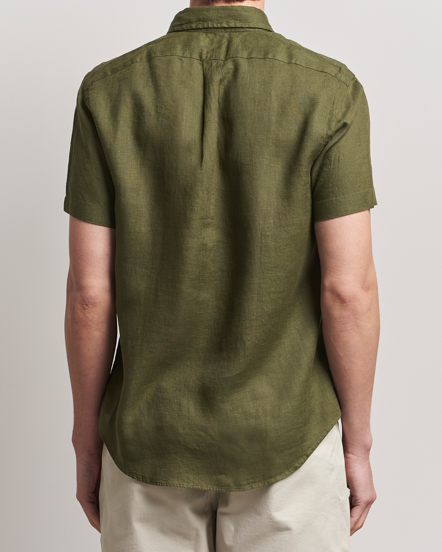 Hombres | Camisas | Polo Ralph Lauren | Short Sleeve Linen Shirt New Olive