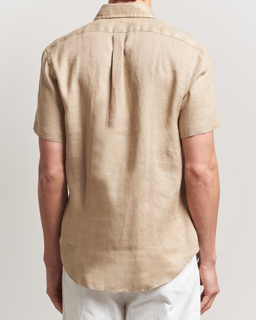 Hombres | Camisas | Polo Ralph Lauren | Short Sleeve Linen Shirt Coastal Beige