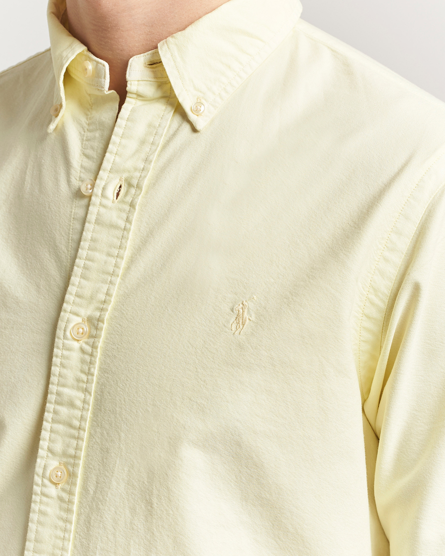 Hombres | Camisas | Polo Ralph Lauren | Custom Fit Dyed Oxford Shirt Lime