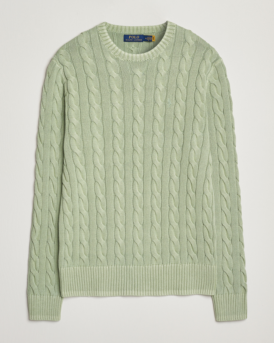 Hombres | Jerséis y prendas de punto | Polo Ralph Lauren | Cotton Cable Pullover Greenstone