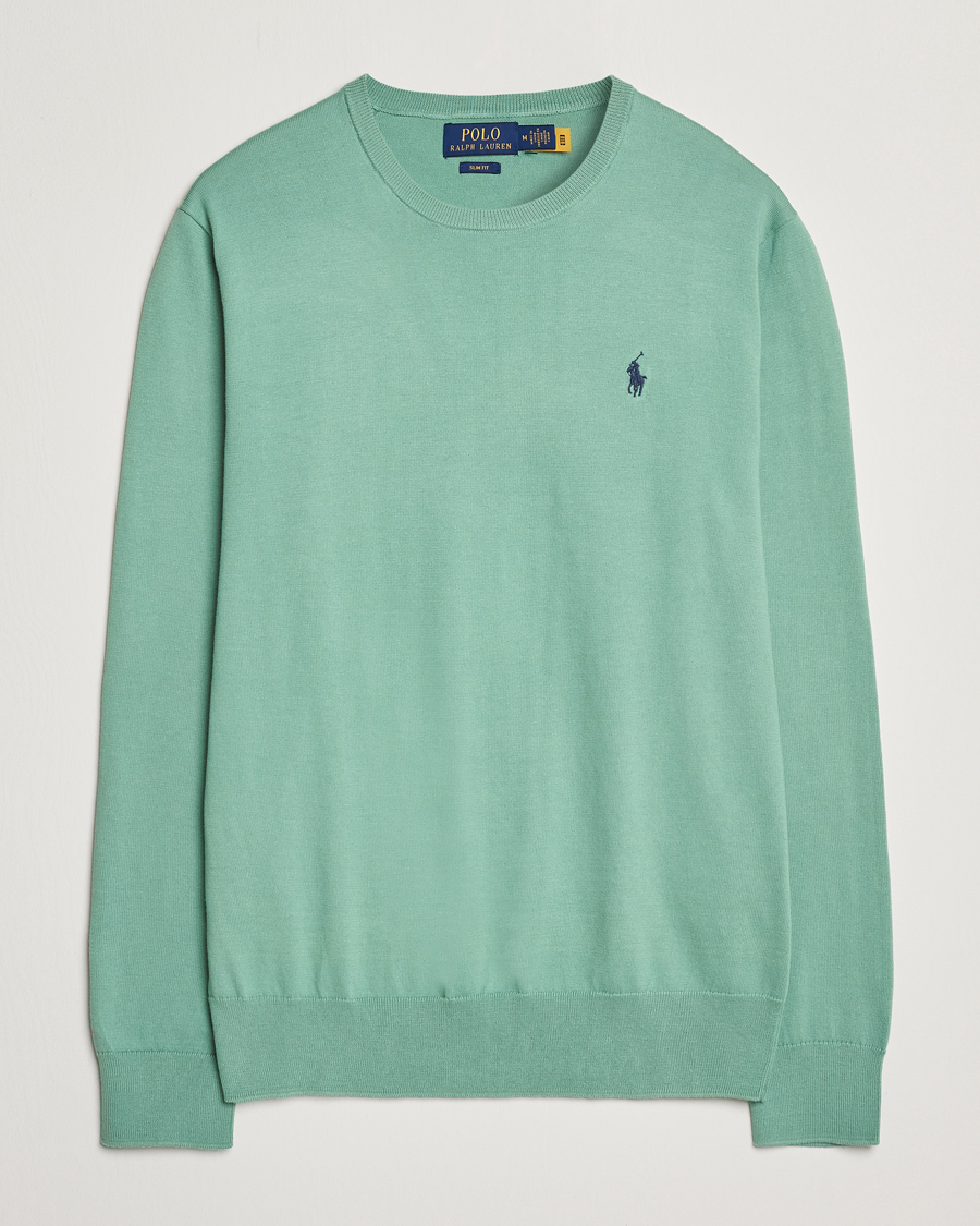 Hombres | Jerséis y prendas de punto | Polo Ralph Lauren | Cotton Crew Neck Sweater Faded Mint