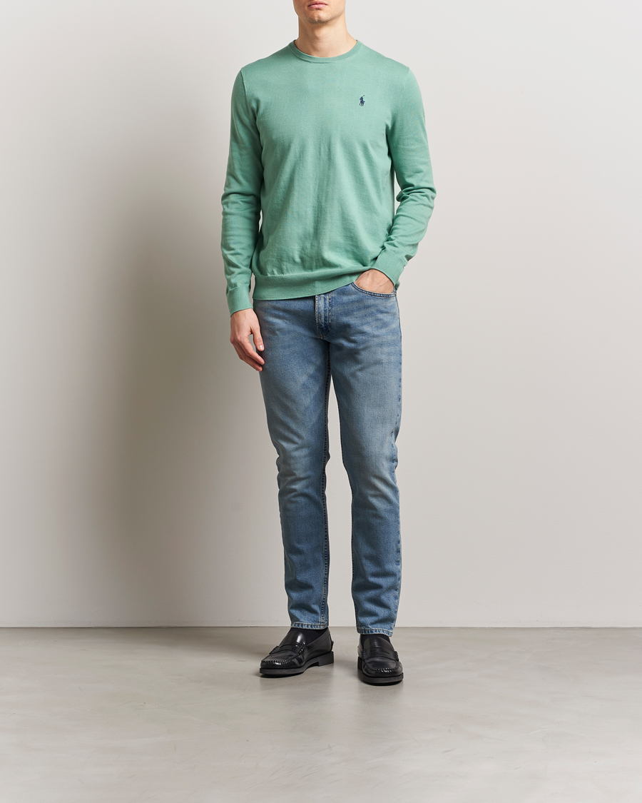 Hombres | Jerséis y prendas de punto | Polo Ralph Lauren | Cotton Crew Neck Sweater Faded Mint
