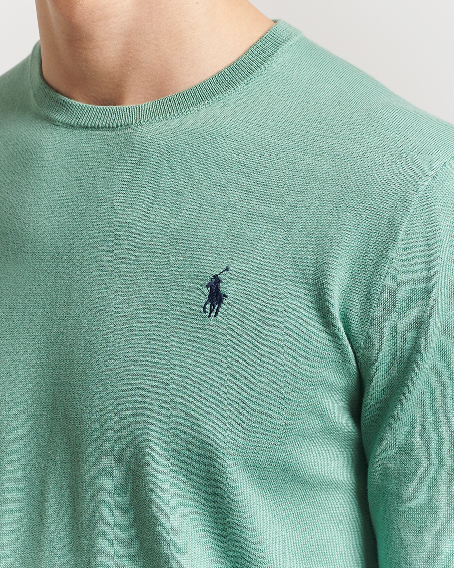 Hombres | Jerséis y prendas de punto | Polo Ralph Lauren | Cotton Crew Neck Sweater Faded Mint