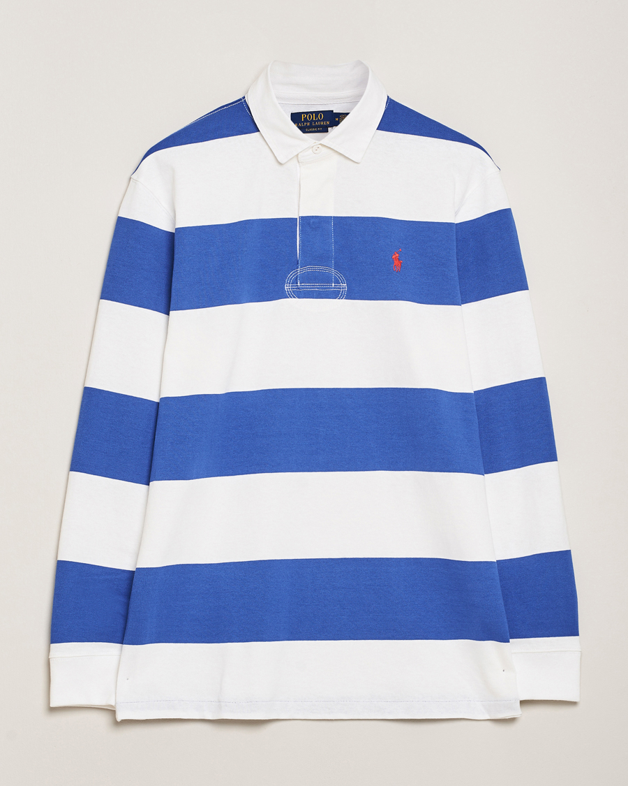 Hombres | Jerséis y prendas de punto | Polo Ralph Lauren | Barstriped Rugger Blue/White