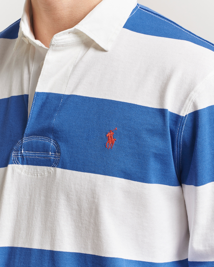 Hombres | Jerséis y prendas de punto | Polo Ralph Lauren | Barstriped Rugger Blue/White