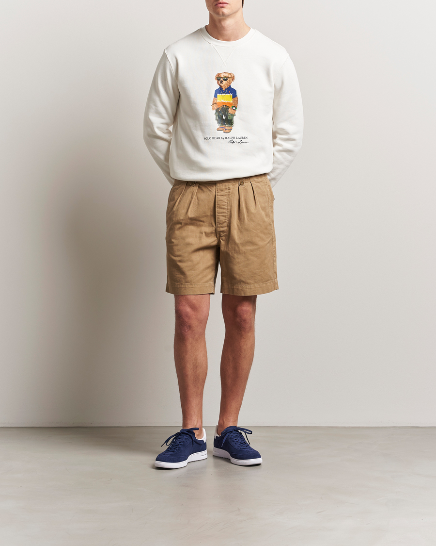 Hombres | Jerséis y prendas de punto | Polo Ralph Lauren | Crew Neck Bear Sweatshirt White