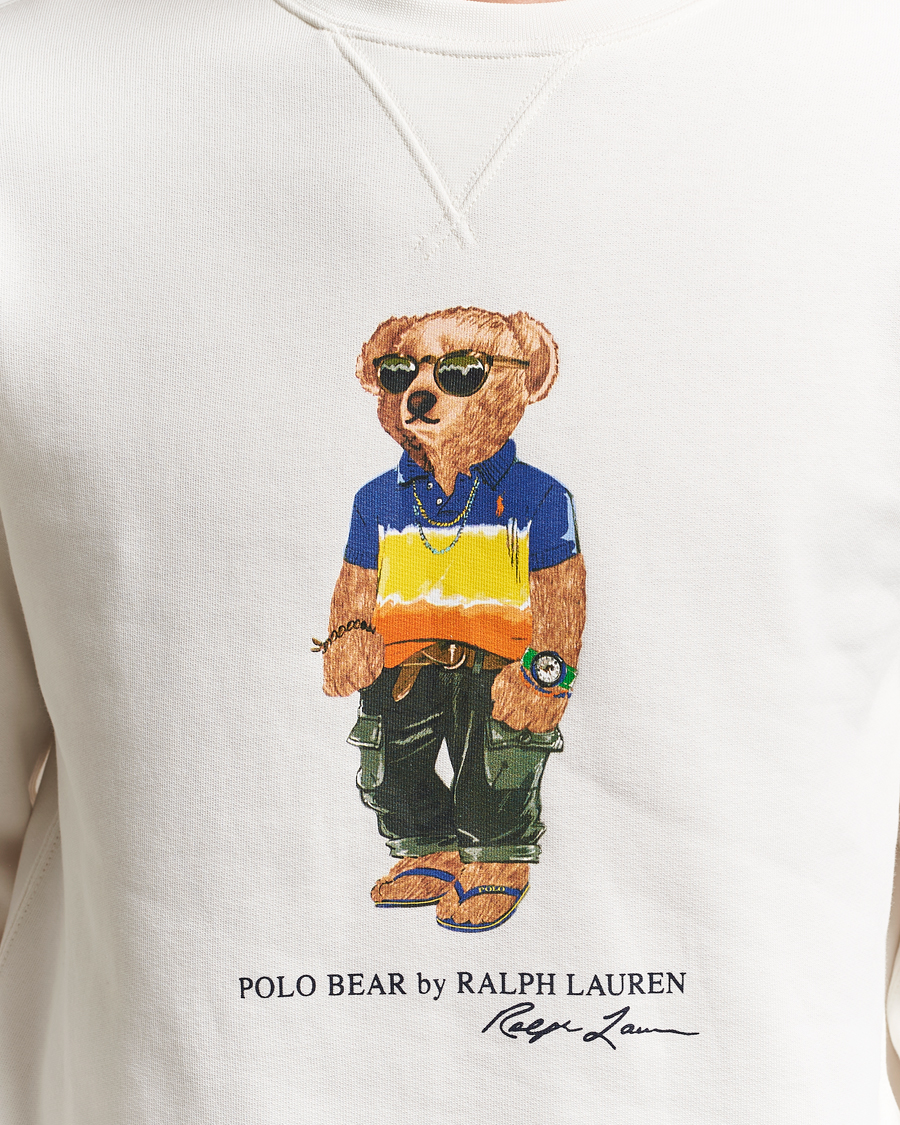 Hombres | Jerséis y prendas de punto | Polo Ralph Lauren | Crew Neck Bear Sweatshirt White