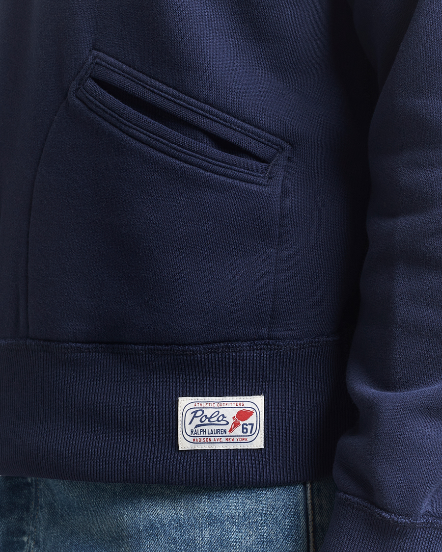 Hombres | Jerséis y prendas de punto | Polo Ralph Lauren | Printed Fleece Half Zip Sweater Cruise Navy