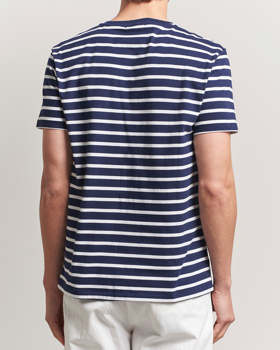 Hombres | Camisetas | Polo Ralph Lauren | Custom Slim Fit Striped T-Shirt Newport Navy/White