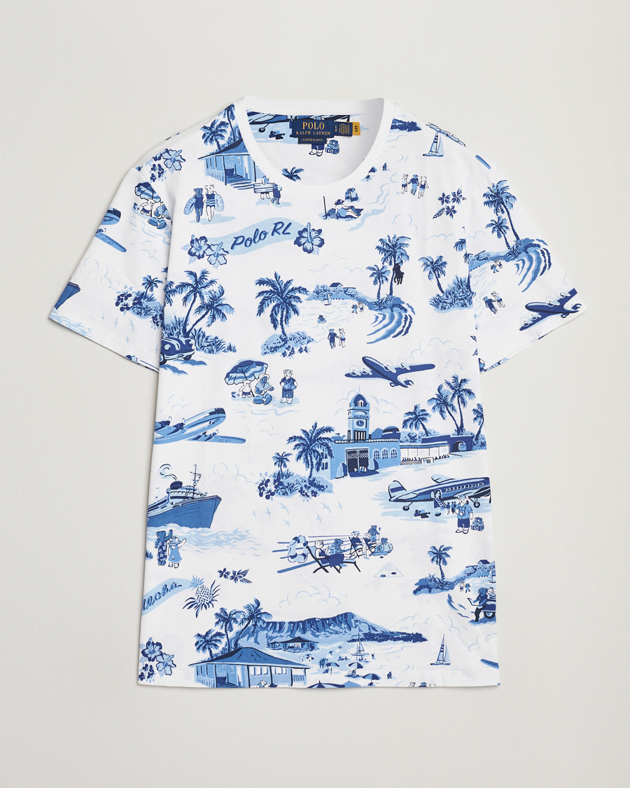 Hombres | Camisetas | Polo Ralph Lauren | Custom Slim Fit T-Shirt Holiday Bear White