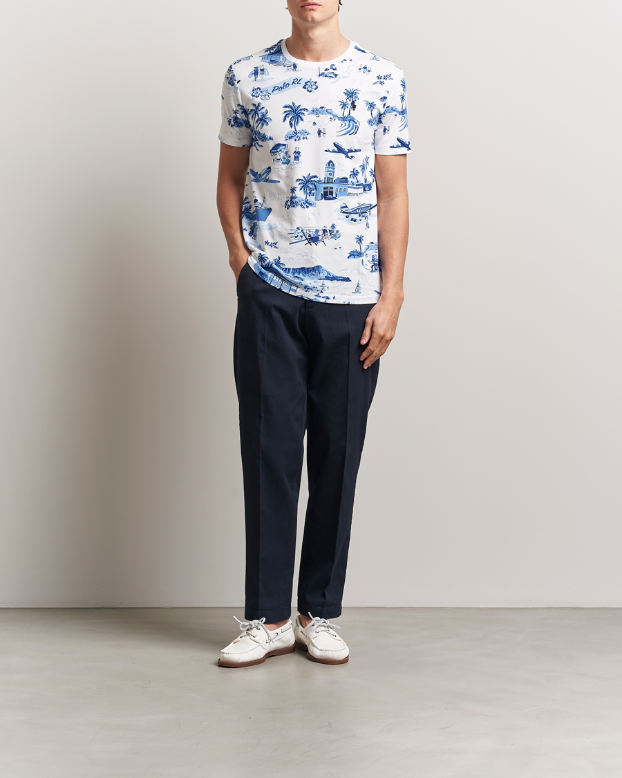 Hombres | Camisetas | Polo Ralph Lauren | Custom Slim Fit T-Shirt Holiday Bear White