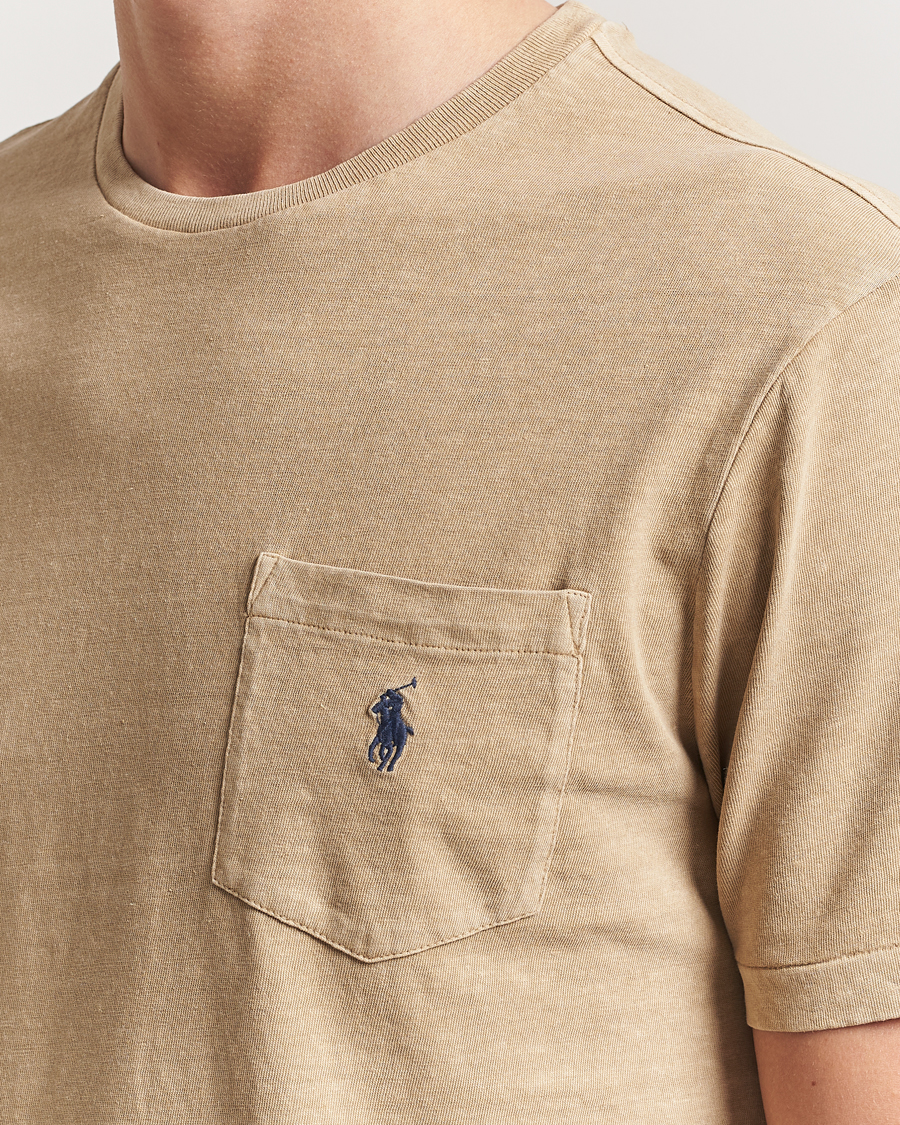 Hombres | Camisetas | Polo Ralph Lauren | Cotton Linen T-Shirt Coastal Beige