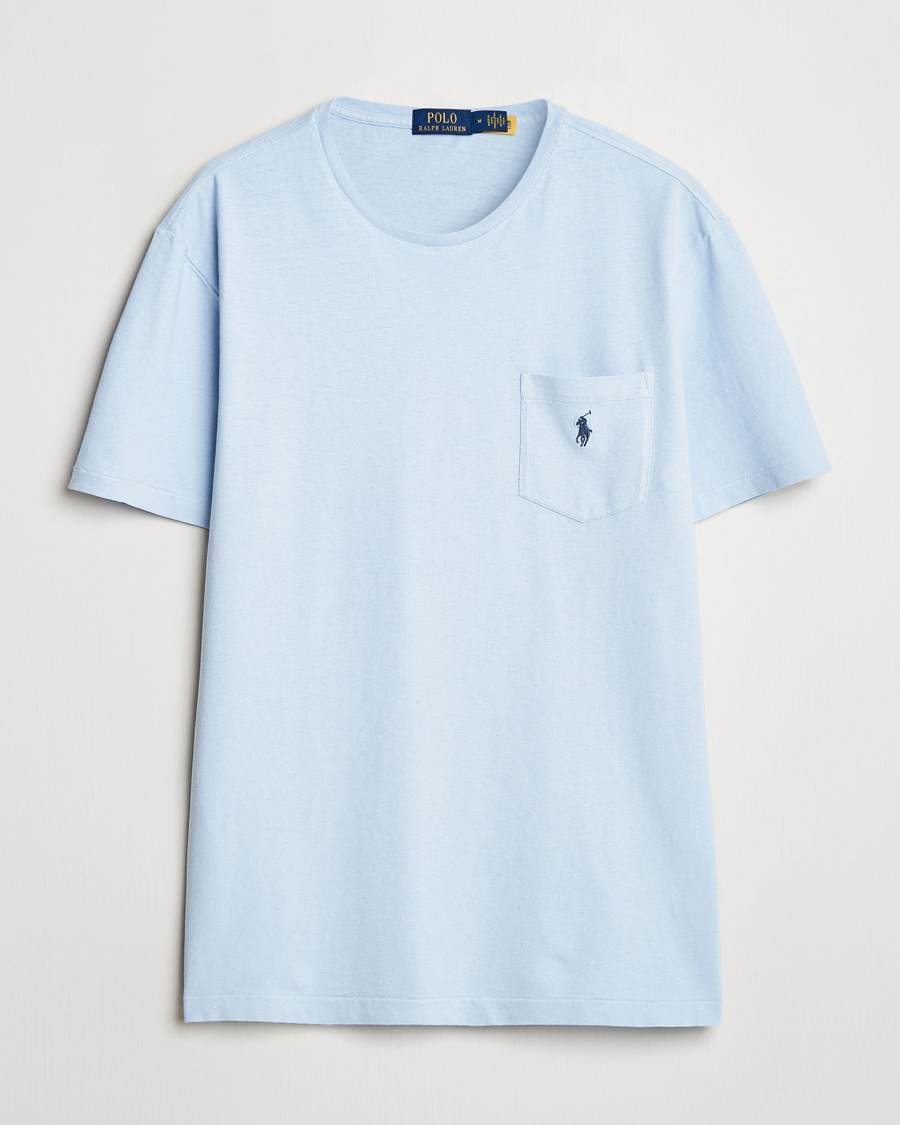 Hombres | Camisetas | Polo Ralph Lauren | Cotton Linen T-Shirt Office Blue