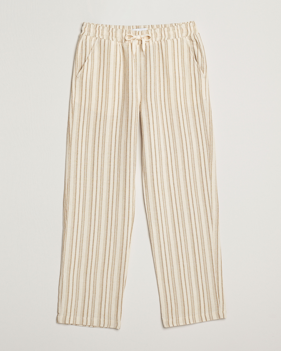 Hombres | Pantalones | LES DEUX | Houston Stripe Cotton Pants Ivory