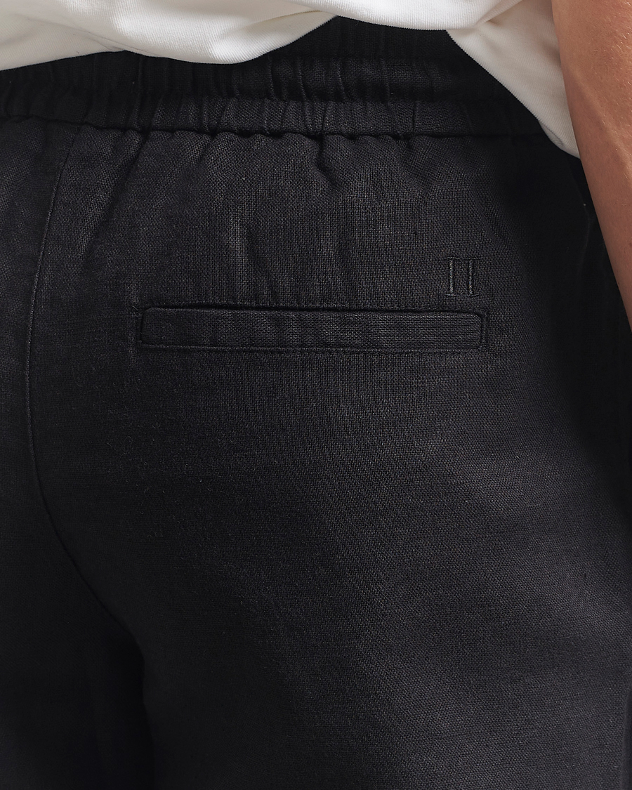 Hombres | Pantalones | LES DEUX | Patrick Linen Pants Black