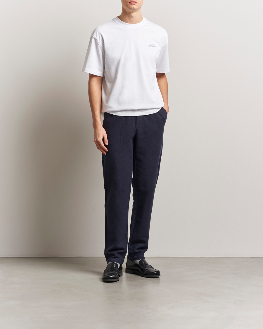 Hombres | Pantalones | LES DEUX | Patrick Linen Pants Navy