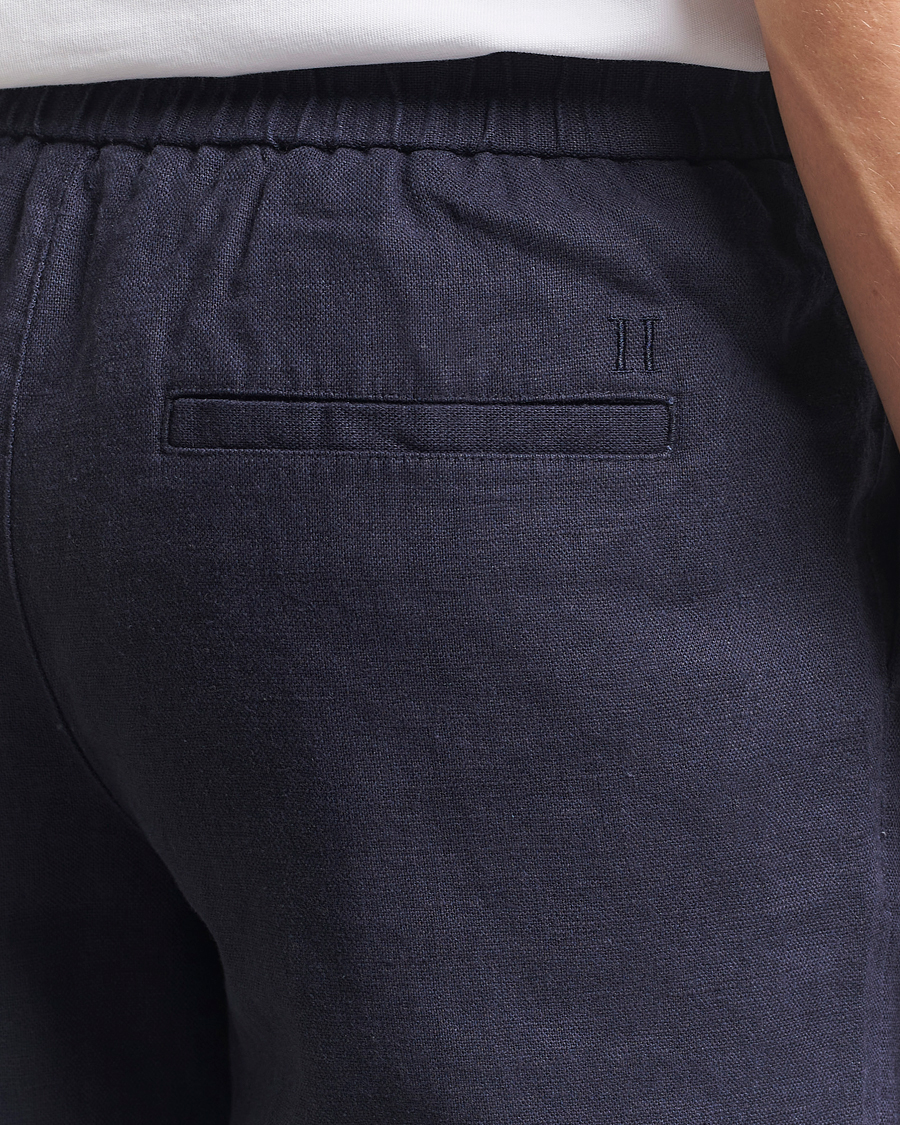 Hombres | Pantalones | LES DEUX | Patrick Linen Pants Navy