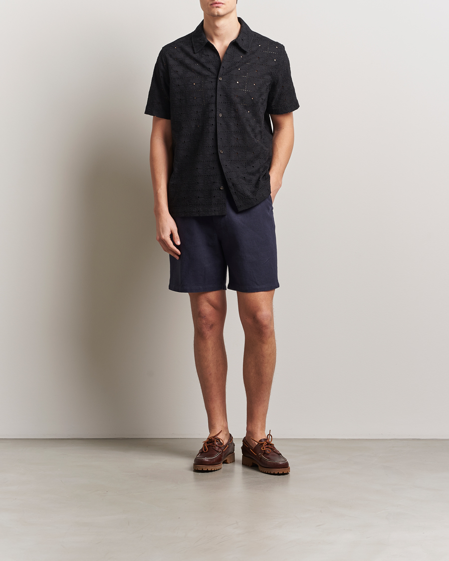 Hombres | Pantalones cortos | LES DEUX | Otto Linen Shorts Navy
