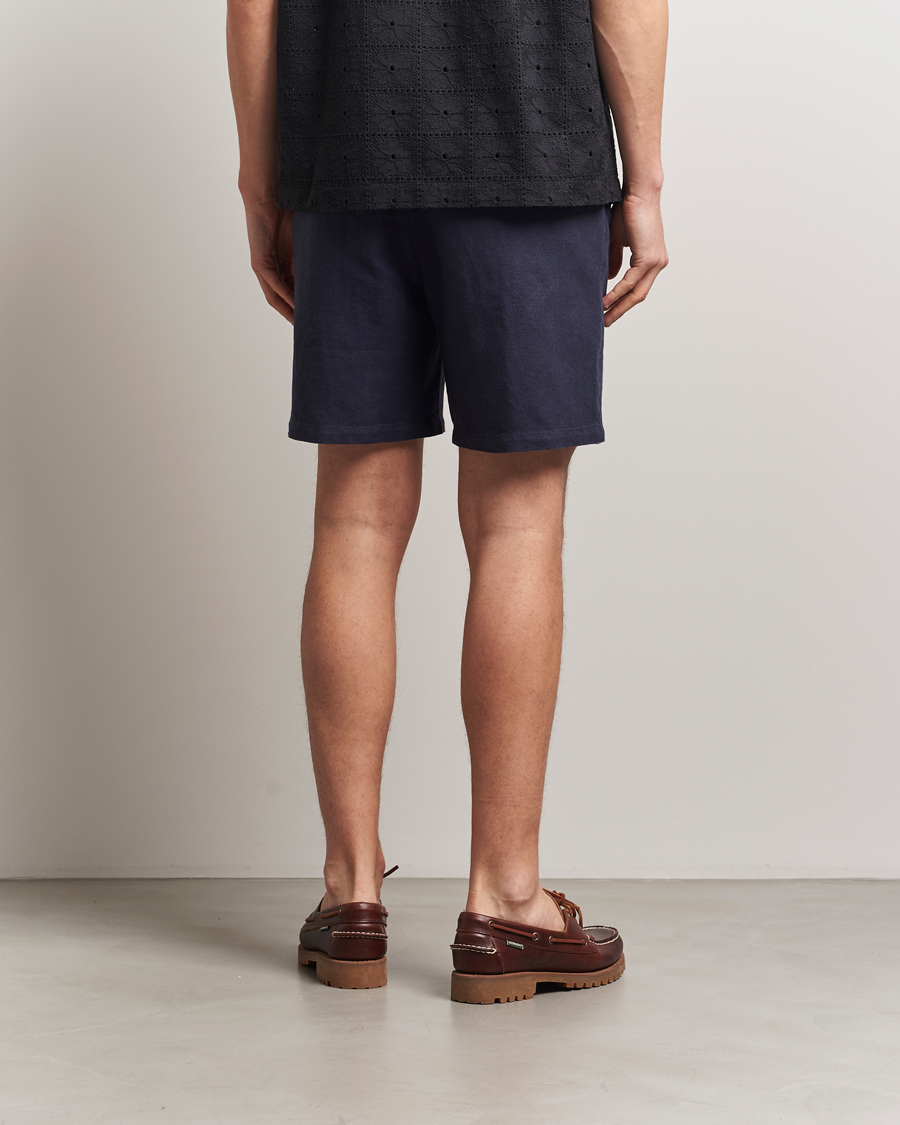 Hombres | Pantalones cortos | LES DEUX | Otto Linen Shorts Navy