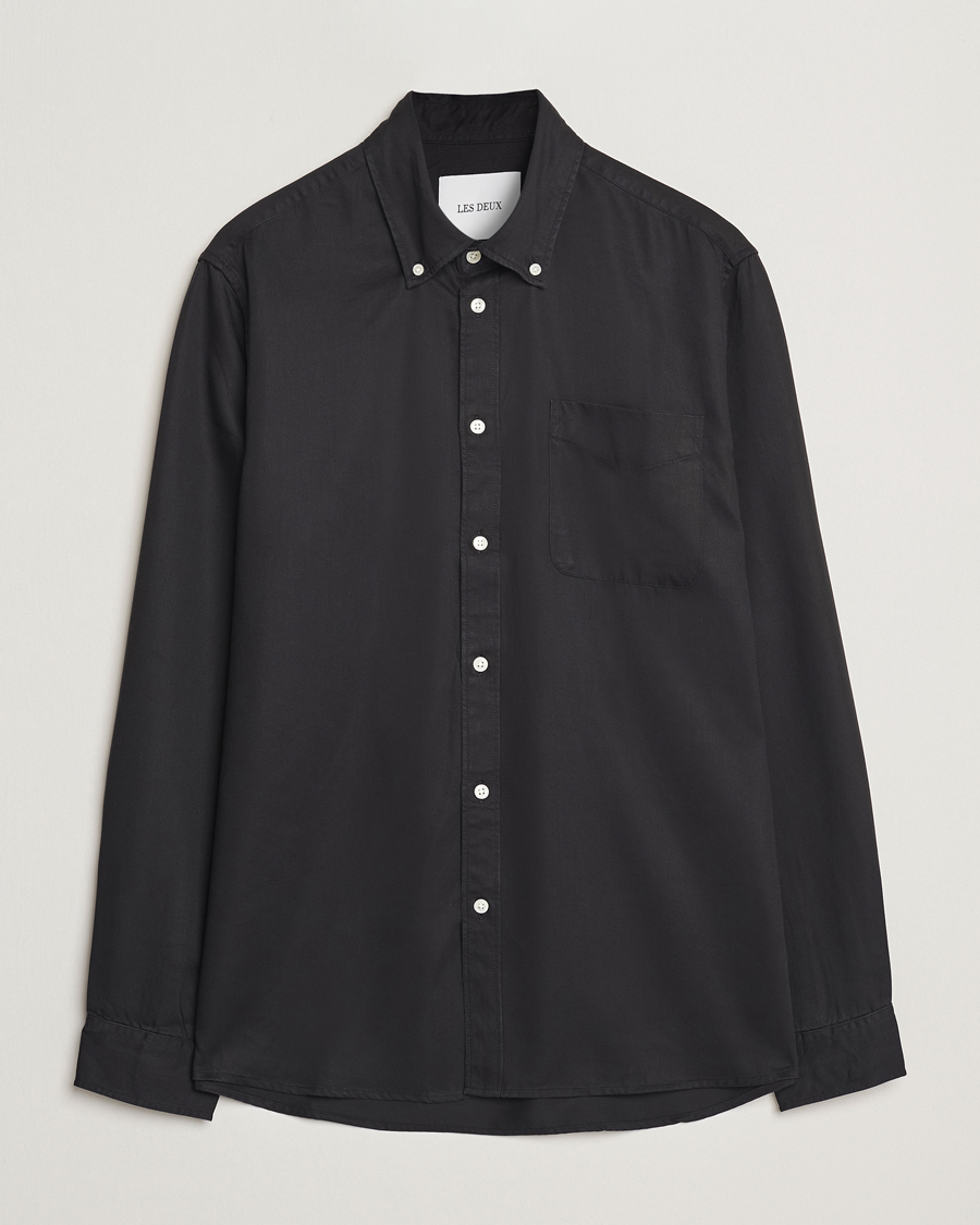 Hombres | Camisas | LES DEUX | Kent Tencel Shirt Black