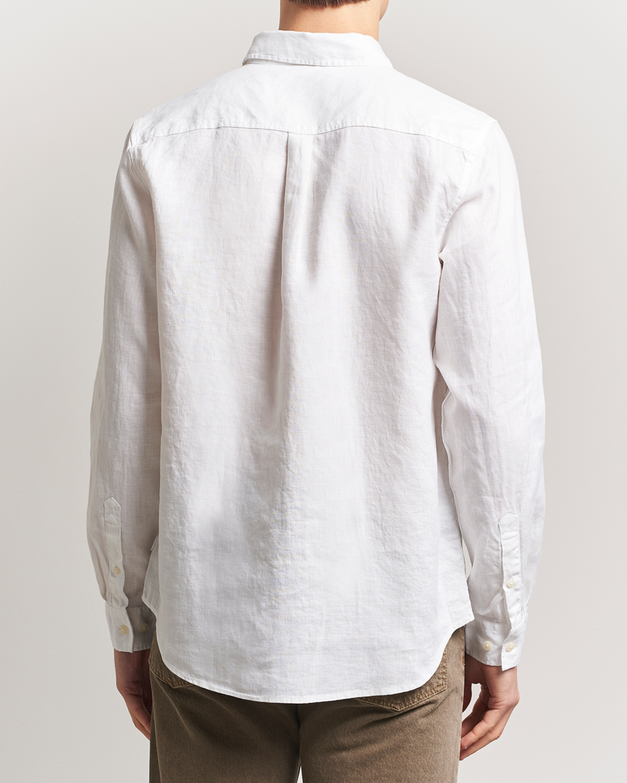 Hombres | Camisas | LES DEUX | Kristian Linen Shirt White