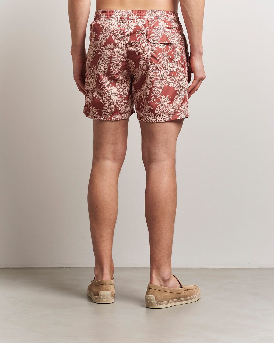 Hombres | Bañadores | Altea | Printed Swim Shorts Terracotta