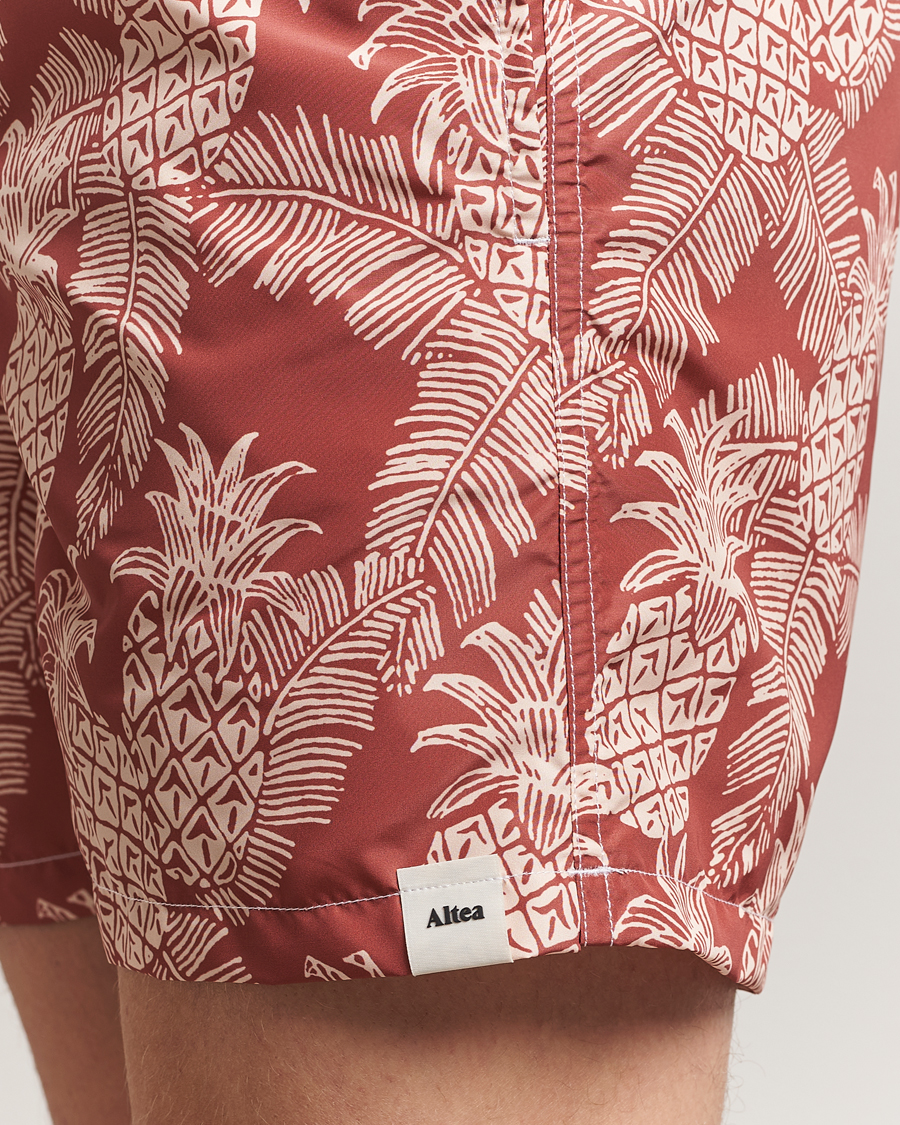 Hombres | Bañadores | Altea | Printed Swim Shorts Terracotta