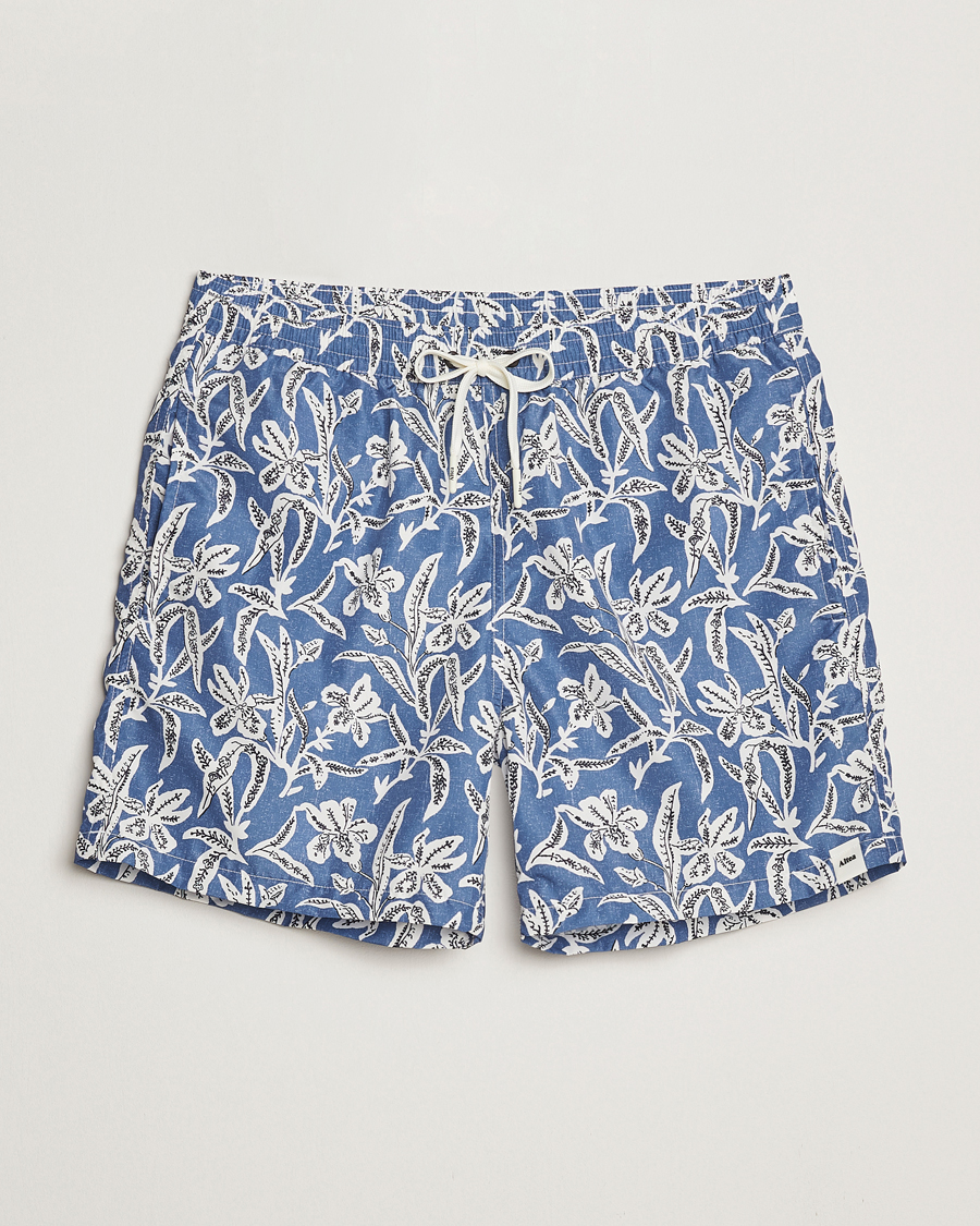 Hombres | Bañadores | Altea | Printed Swim Shorts Blue