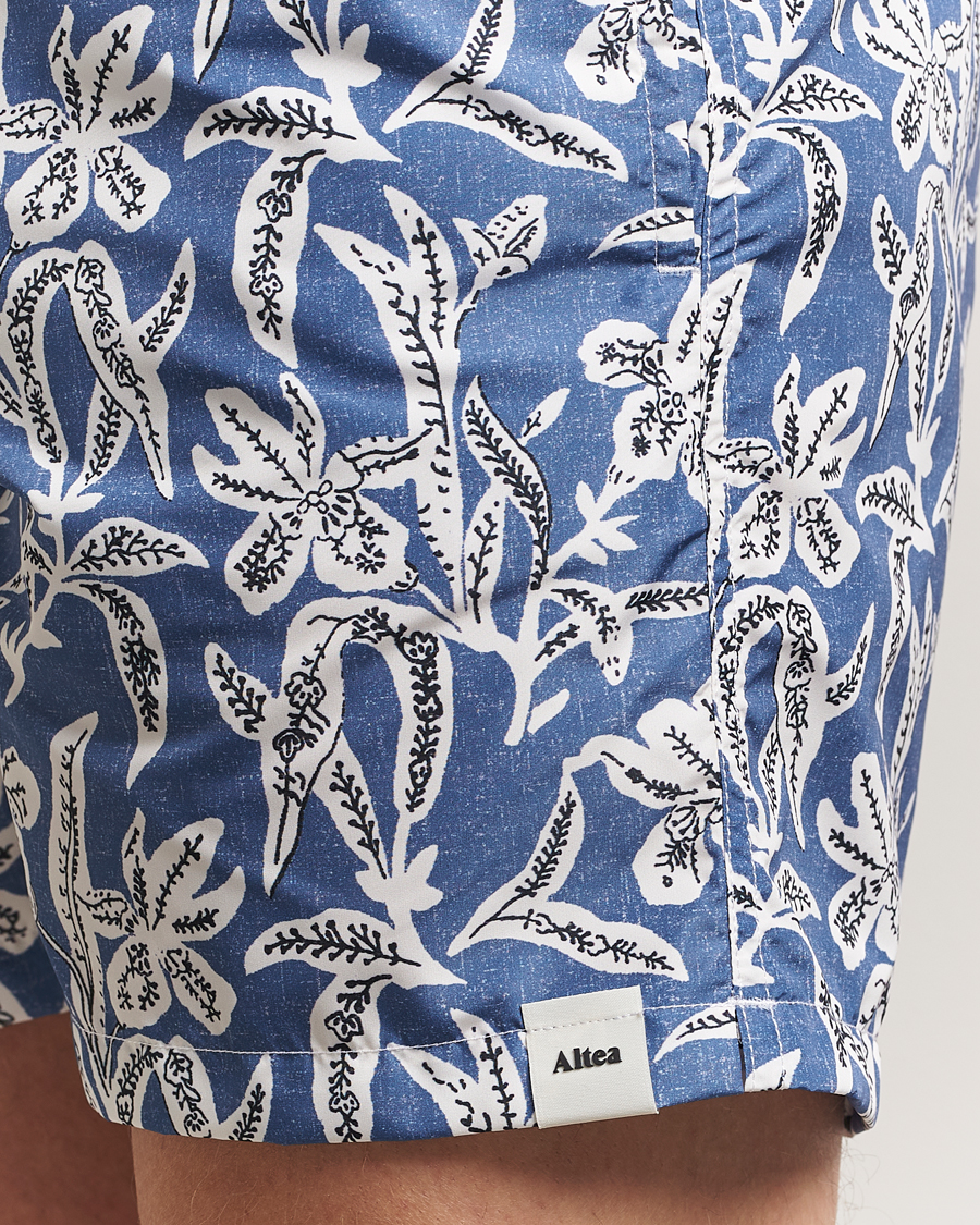 Hombres | Bañadores | Altea | Printed Swim Shorts Blue