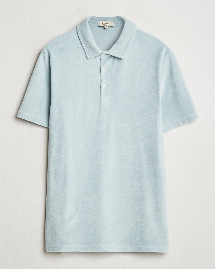 Hombres | Polos | Altea | Terry Cotton Polo Teal