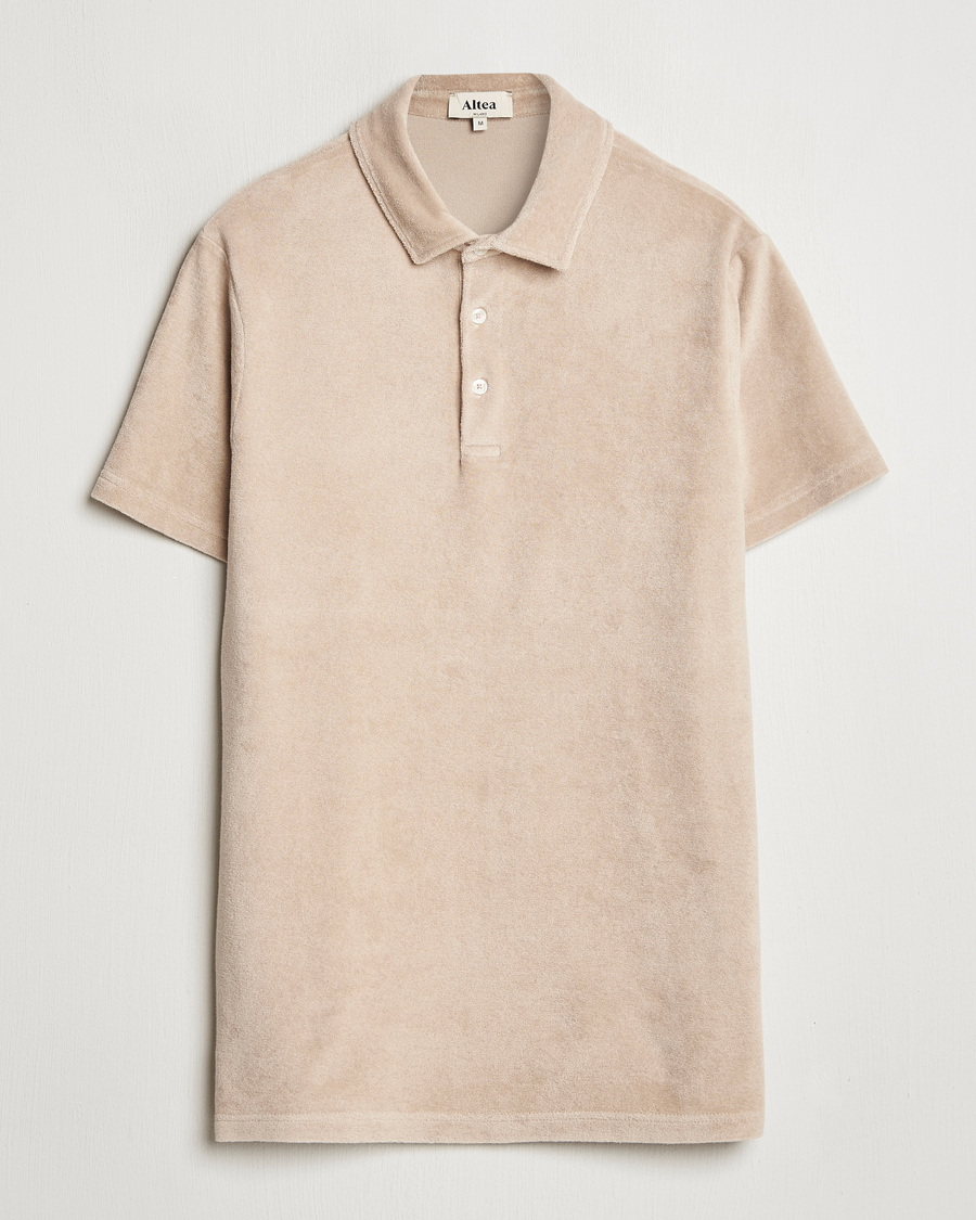 Hombres | Polos | Altea | Terry Cotton Polo Beige